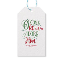 O Ven A Adorarle Elegante Verde Rojo