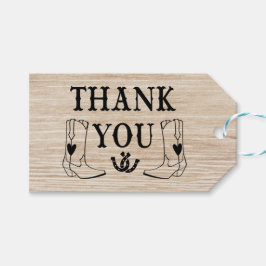 Etiquetas Para Regalos Occidente Gracias a Wood Cowboy Boot Country Weddi