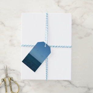 Etiquetas Para Regalos Océano azul del horizonte de Santa Lucía