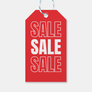 Etiquetas Para Regalos Oferta Oferta Oferta Mercancías Minoristas Rojas
