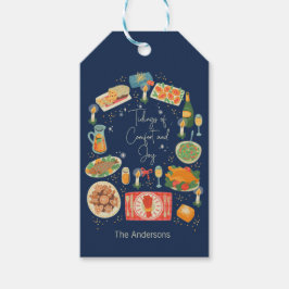 Etiquetas Para Regalos Ofertas De Comidas De Vacaciones De Confort Y Aleg