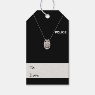 Etiquetas Para Regalos Oficial de policía