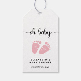 Etiquetas Para Regalos Oh Baby Pink Baby Shower Party Favorito