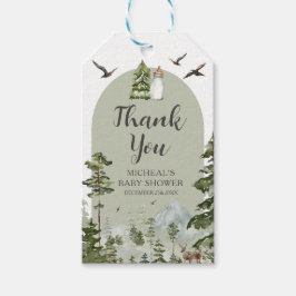 Etiquetas Para Regalos Oh Boy Adventure Pine Forest Gracias