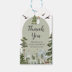 Etiquetas Para Regalos Oh Boy Adventure Pine Forest Gracias