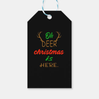 Etiquetas Para Regalos Oh Deer Christmas Celebration Holiday Design