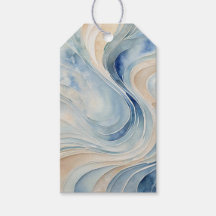 Olas beige azules