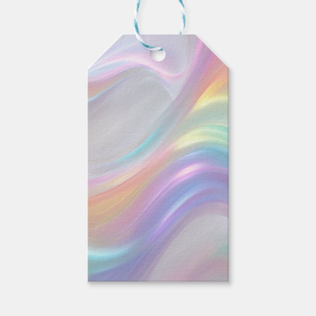 Etiquetas Para Regalos Olas de Luz (Anverso)