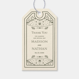Etiquetas Para Regalos Olive Elegic Gothic Tarot Boda Gracias