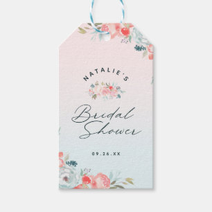 Etiquetas Para Regalos Ombre Jardín Francés Floral Bridal Shower Favor