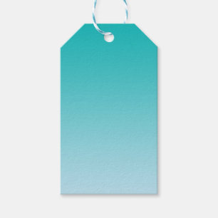 Etiquetas Para Regalos Ombre verde azulado