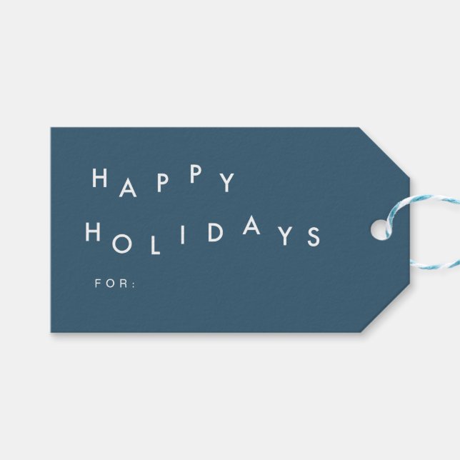 Etiquetas Para Regalos Ondas de vacaciones (Frente (Horizontal))