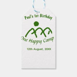 Etiquetas Para Regalos One happy camp green mountain sun 1st birthday