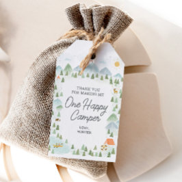 Etiquetas Para Regalos One Happy Camper 1er Cumpleaños Favor Tag