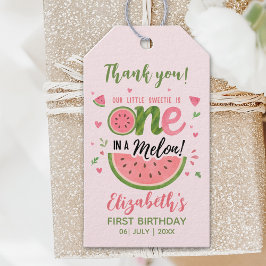 Etiquetas Para Regalos One in a Melon! Birthday One Girl