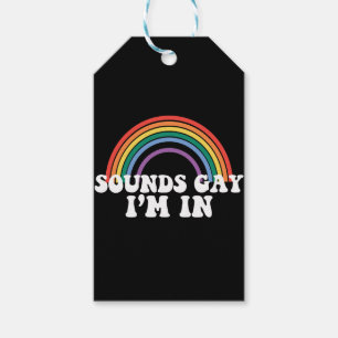 Etiquetas Para Regalos Orgullo Gay LGBT Arcoíris Suena Gay Estoy Dentro
