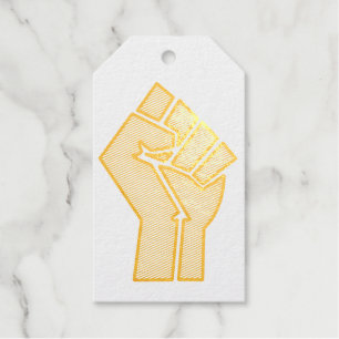 Etiquetas Para Regalos orgullo negro puño unidad historia unidad Africano