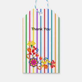 Etiquetas Para Regalos Orgulloso de ser una ducha de bebé latina | Floral