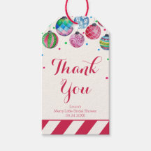 Ornamentos Feliz Pequeña Ducha Bridal Gracias