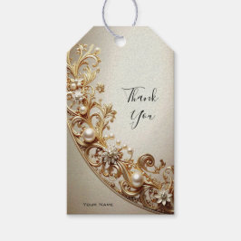 Etiquetas Para Regalos Ornate Gold Flourish Gift Tag