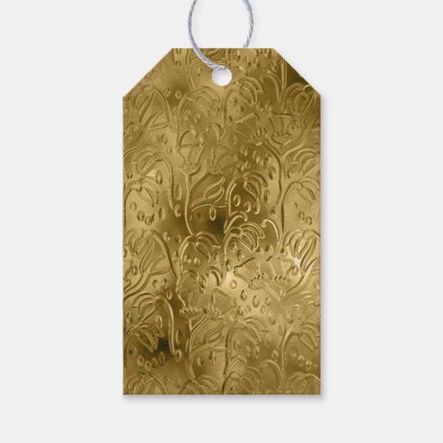 Etiquetas Para Regalos Oro (Anverso)