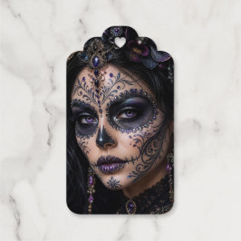 Etiquetas Para Regalos Orquídea Amatista Calavera – Calavera Azucarada Gó