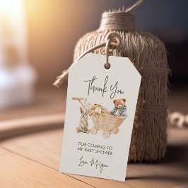 Etiquetas Para Regalos Osito de peluche, Bunny Baby Shower Gracias