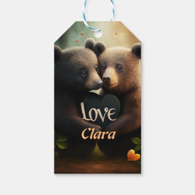 Etiquetas Para Regalos Ositos adormecidos (Anverso)