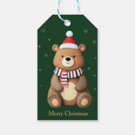 Etiquetas Para Regalos Oso de Navidad