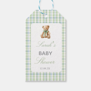 Etiquetas Para Regalos Oso Elegante Fiesta de Bebé Niño