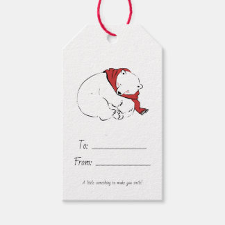 Etiquetas Para Regalos Oso Polar Adorable