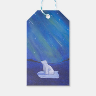 Etiquetas Para Regalos Oso Polar y Luces del Norte