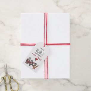 Etiquetas Para Regalos Osos enamorados caprichosos de acuarela para el Dí