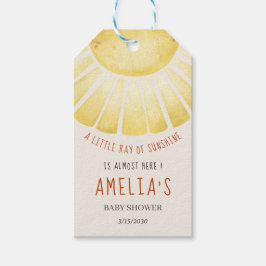 Etiquetas Para Regalos Our Little Ray of Sunshine Baby Shower Invitation
