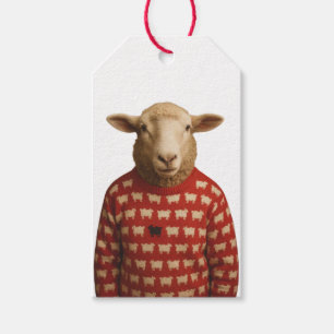 Etiquetas Para Regalos Oveja con Jersey de Oveja Negra