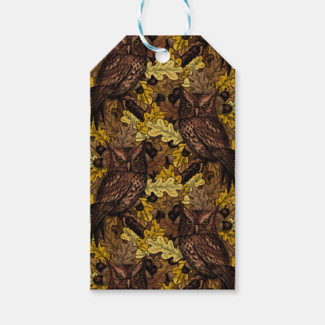 Etiquetas Para Regalos Ovejas de otoño (Anverso)