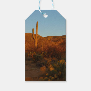 Etiquetas Para Regalos Paisaje del desierto de Saguaro Sunset I Arizona