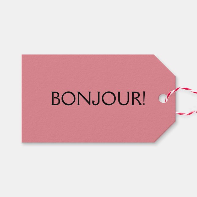 Etiquetas Para Regalos Palabra (Frente (Horizontal))