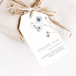 Etiquetas Para Regalos Pale Modern Simple Floral Baby Shower Favorito Tag