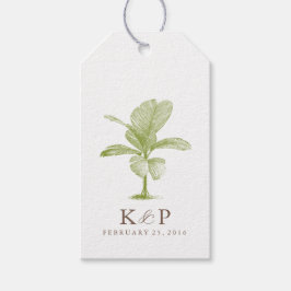 Etiquetas Para Regalos Palm Tree Beach Wedding Favorito Tag