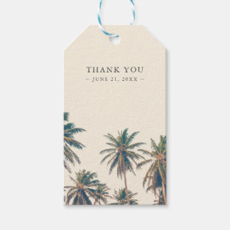 Etiquetas Para Regalos Palm Tree personalizado de la recepción de bodas d
