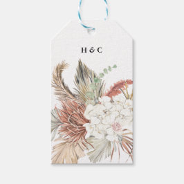 Etiquetas Para Regalos Pampas Dried Grass Floral Corporate