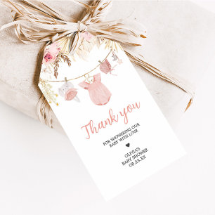 Etiquetas Para Regalos Pampas Grass Baby Clothes Baby Shower Favor Tags