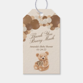 Etiquetas Para Regalos Pampas Grass Teddy Bear