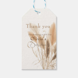 Etiquetas Para Regalos Pampas hierba Ducha bebé