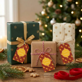 Etiquetas Para Regalos Pan de Jengibre de Fiesta Personalizado