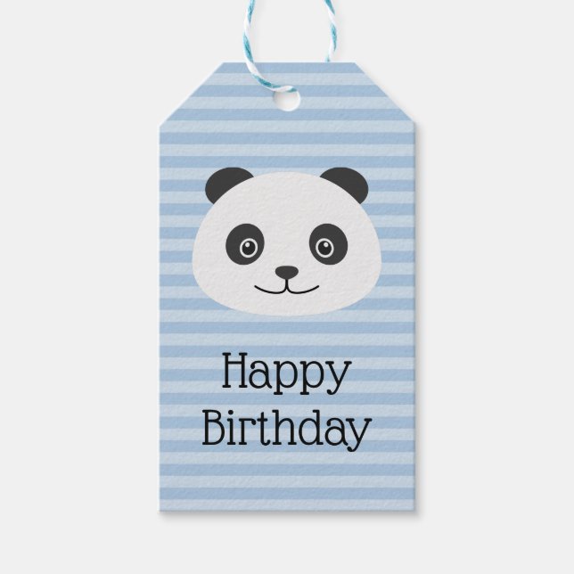 Etiquetas Para Regalos Panda (Anverso)