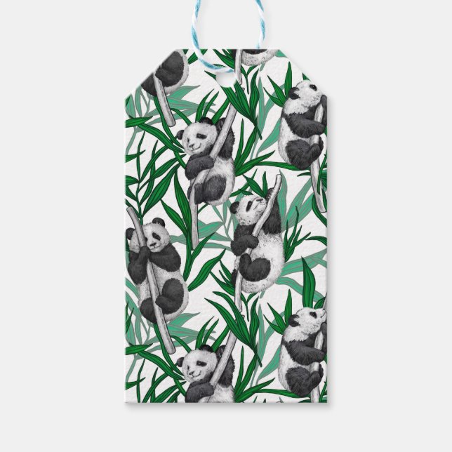 Etiquetas Para Regalos Panda cubs on (Anverso)