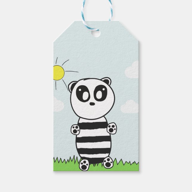 Etiquetas Para Regalos Panda Kids (Anverso)