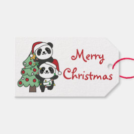 Etiquetas Para Regalos Panda Navidades navideños Animales Pandas